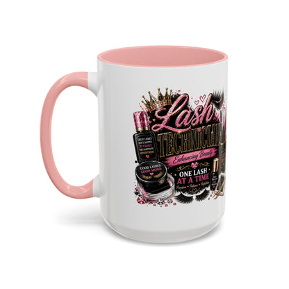 Lash Technician Coffee Mug — "Lash Technician: One Lash at a Time" Accent Mug