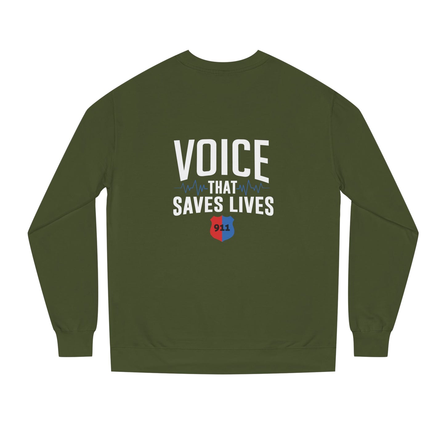 Voice That Saves Lives Sweatshirt — 911 Dispatcher Tribute Crewneck