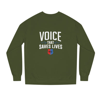Voice That Saves Lives Sweatshirt — 911 Dispatcher Tribute Crewneck