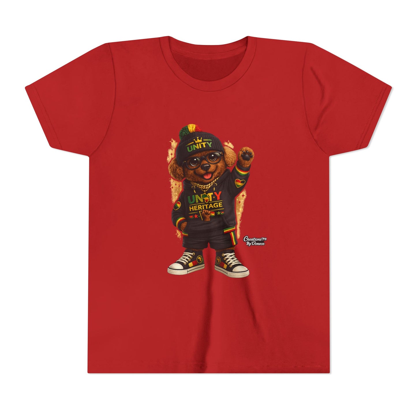 Kids Unity Heritage Tee — Youth Short Sleeve Shirt with 'Unity' Design