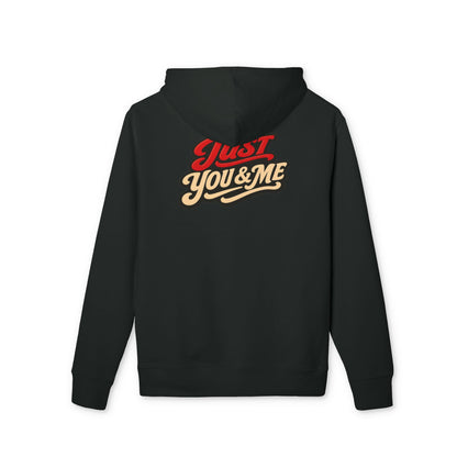 Just You & Me Hoodie — Retro Script Couples Pullover