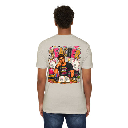 Teacher Appreciation T-Shirt — "Teach Love Inspire" Colorful Teacher Graphic Tee