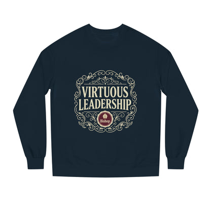 Virtuous Leadership Sweatshirt — Vintage Crest Crewneck for Church Leaders