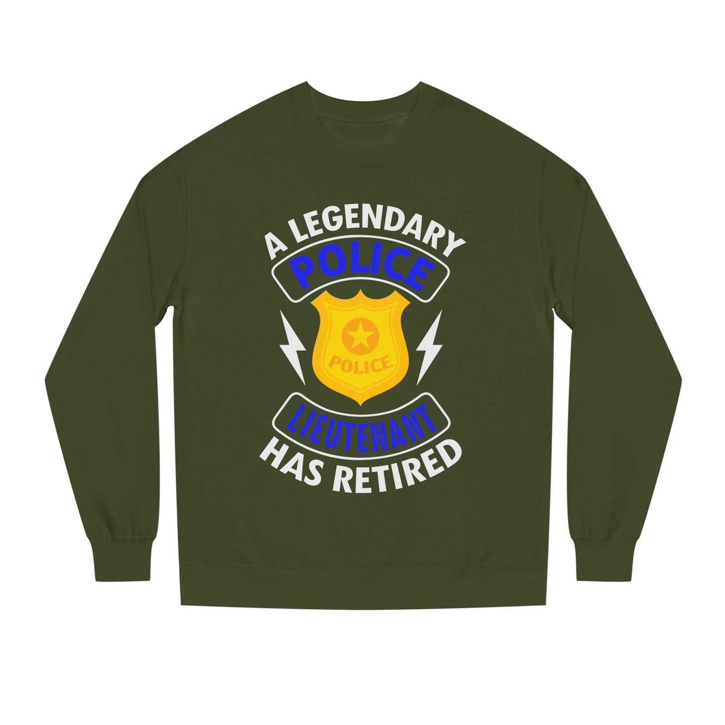 Retired Police Lieutenant Sweatshirt — Legendary Badge Crewneck