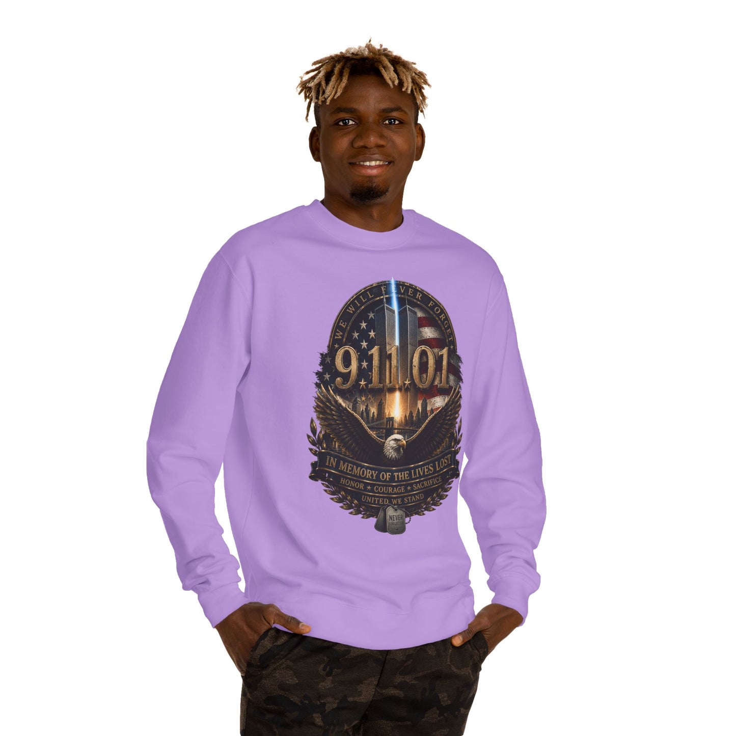 9/11 Memorial Sweatshirt – In Memory of the Lives Lost Tribute Crewneck