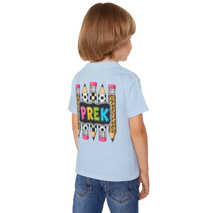 PREK Toddler T-Shirt — Colorful Pencils Back-to-School Tee
