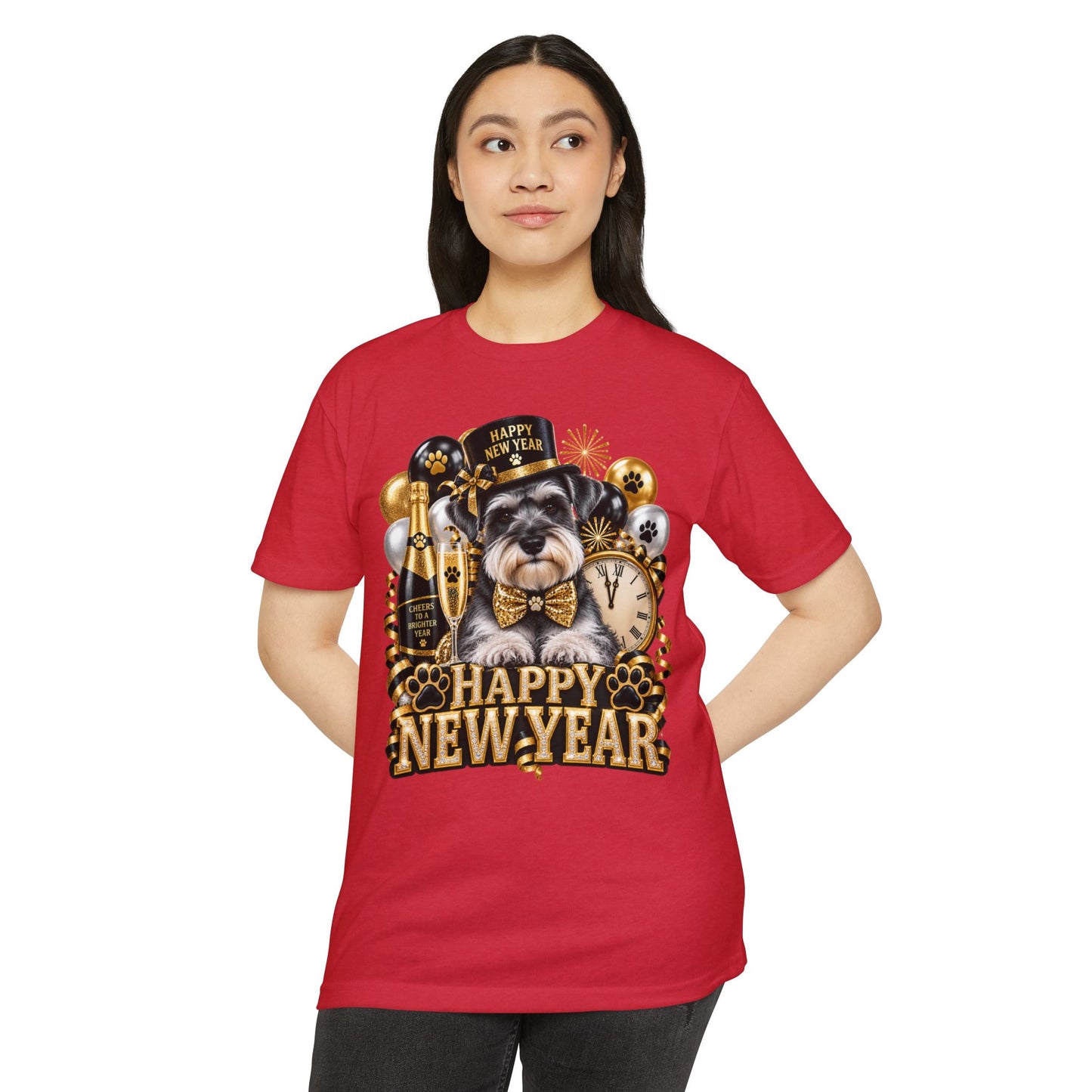 Happy New Year Schnauzer T-Shirt