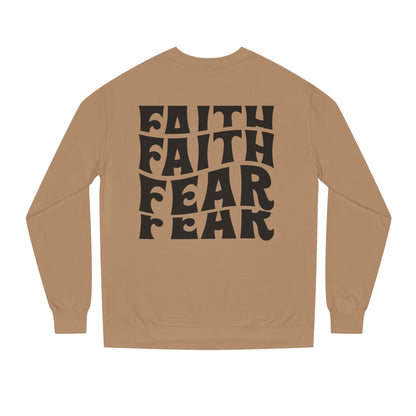 Faith Over Fear Crewneck Sweatshirt — Retro Graphic Faith Tee