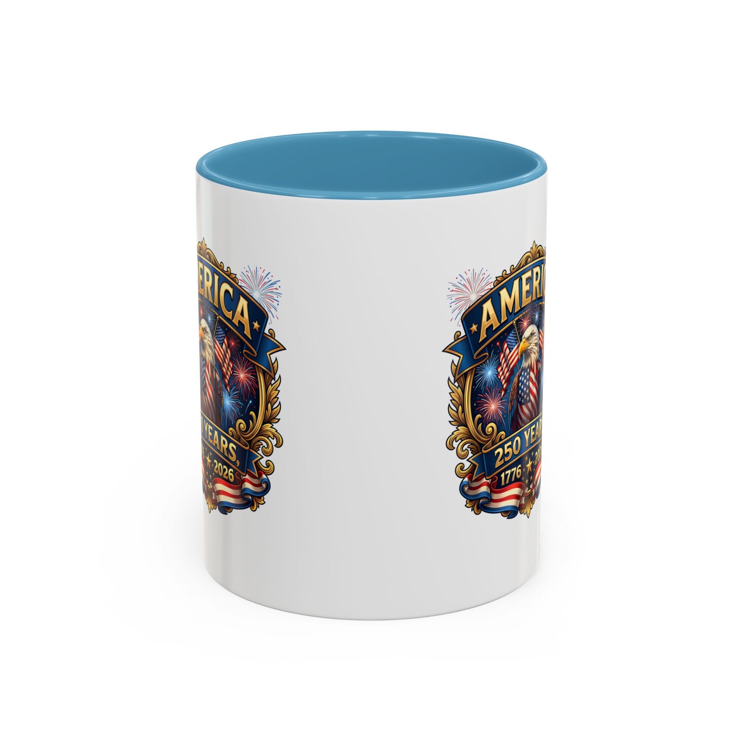 250th America Eagle Coffee Mug — Patriotic 1776–2026 Anniversary Accent Mug