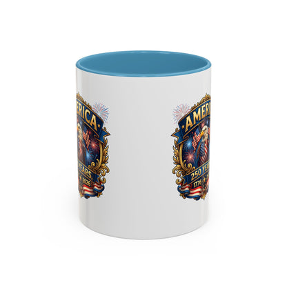 250th America Eagle Coffee Mug — Patriotic 1776–2026 Anniversary Accent Mug