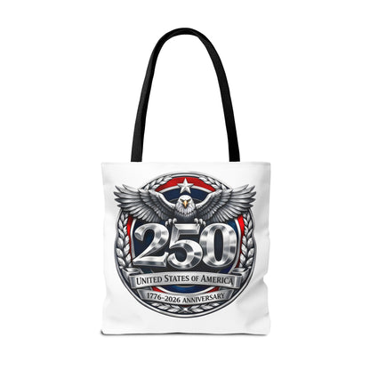 250th USA Anniversary Tote Bag — Patriotic Eagle 1776–2026 Commemorative Tote
