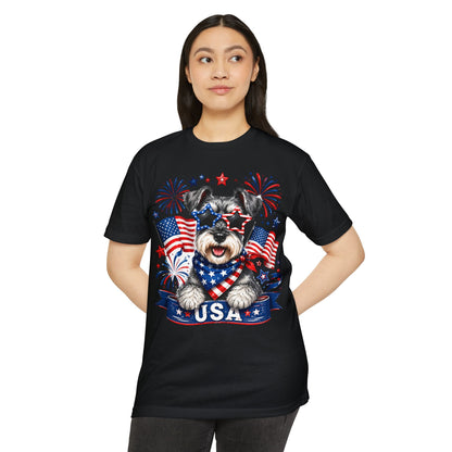 Patriotic Schnauzer USA T-Shirt