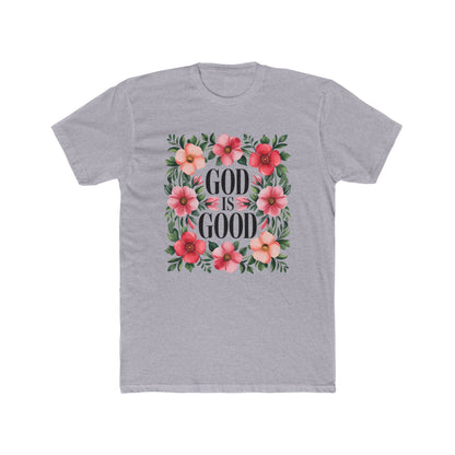 God Is Good Floral T-Shirt — Christian Faith Tee