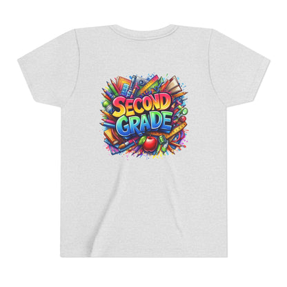 Second Grade Youth Tee — Colorful Back-to-School Kids T-Shirt