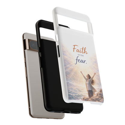 Faith Over Fear Phone Case — Inspirational Christian iPhone Cover