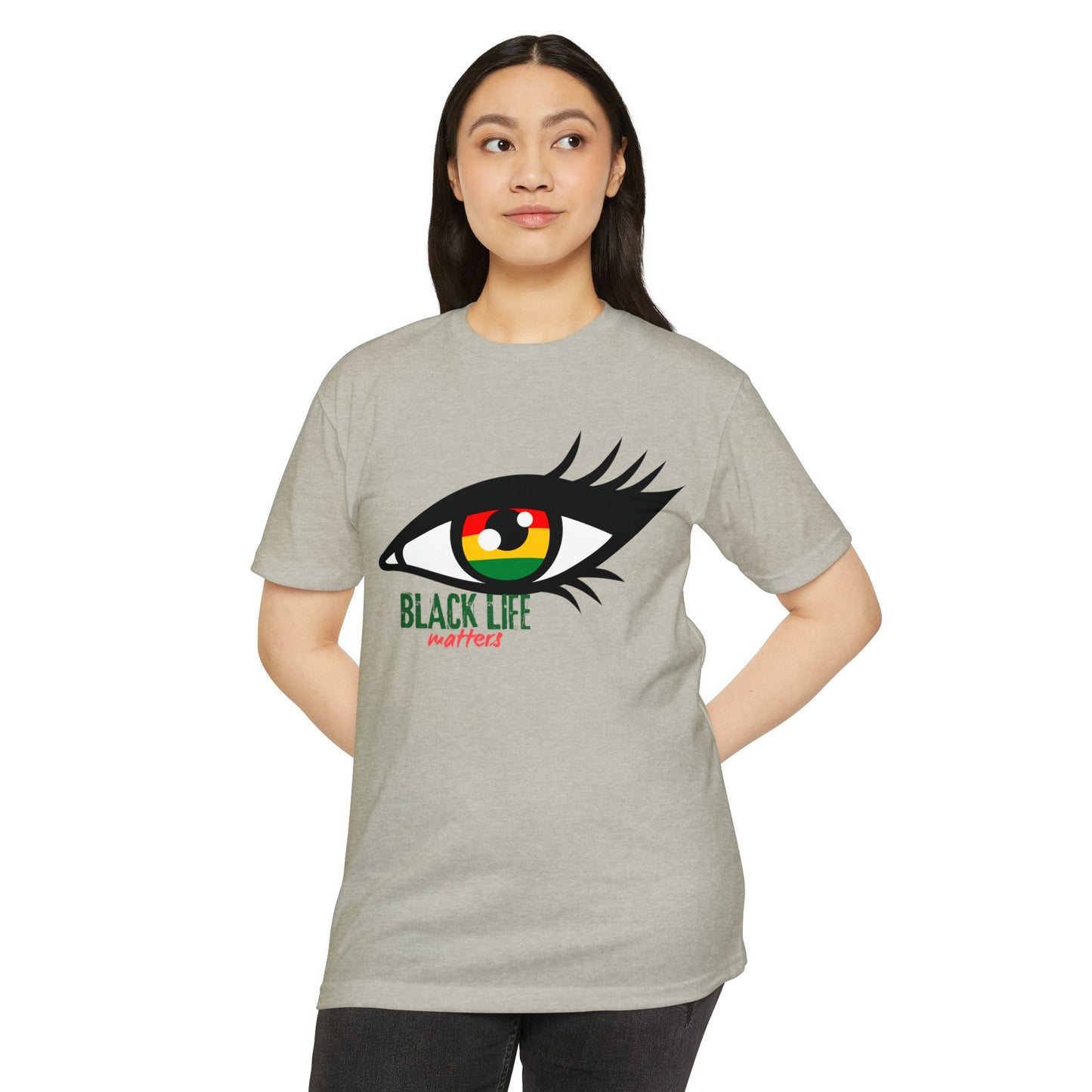 Black Life Matters Eye T-Shirt — Afrocentric RBG Pride Graphic Tee