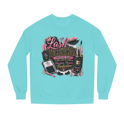Lash Technician Crewneck Sweatshirt — Professional Eyelash Artist Apparel