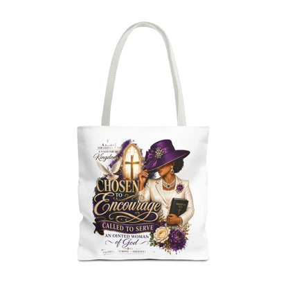 Christian Encourager Tote Bag — "Chosen to Encourage" Design