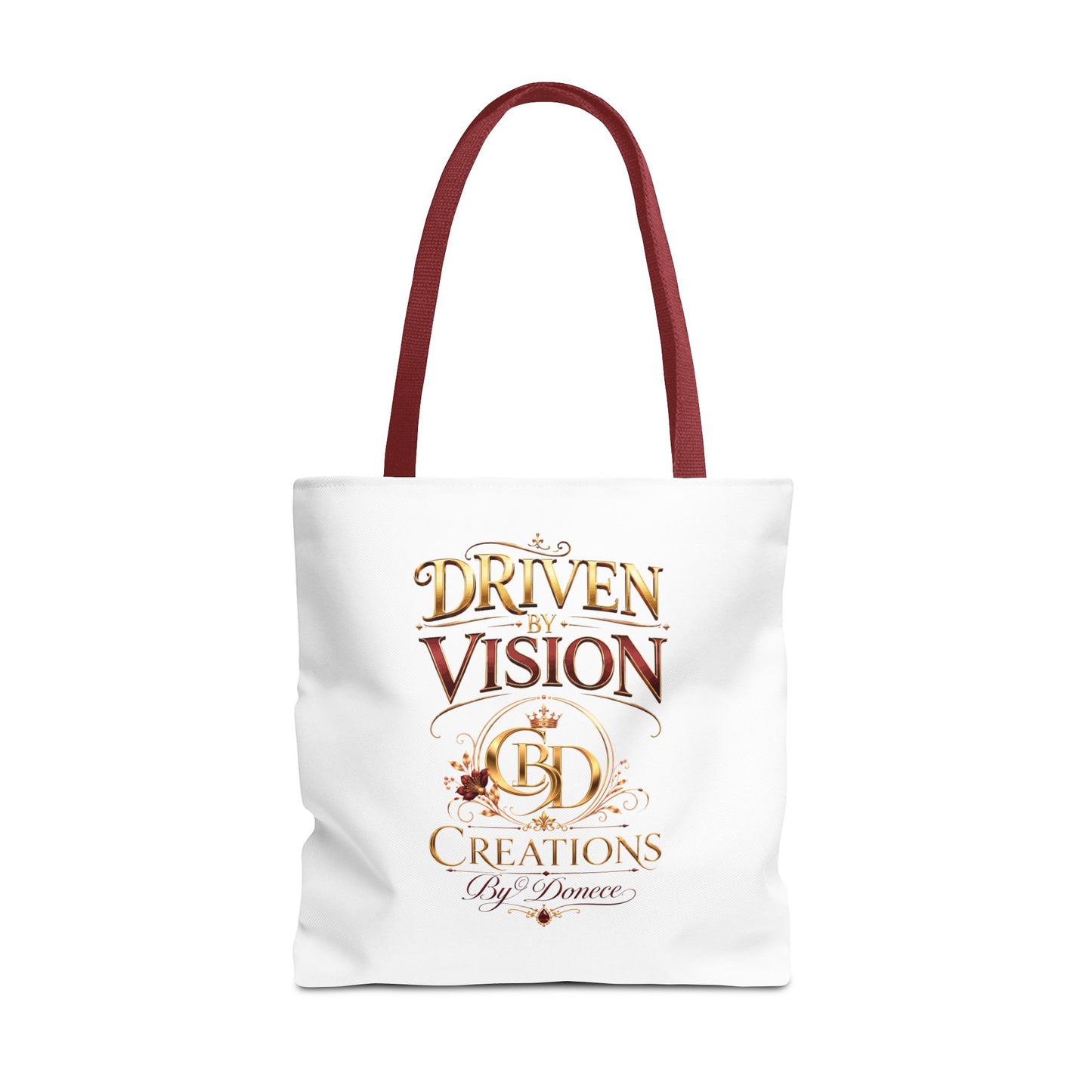 Driven by Vision Tote Bag — Branded BD Creations All-Over Print Tote
