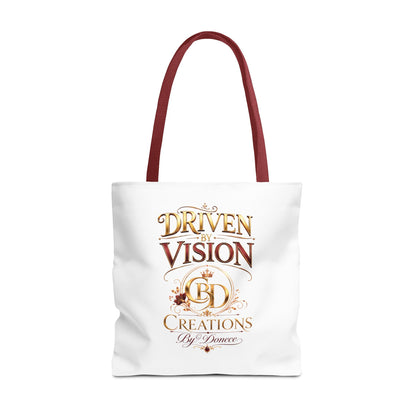 Driven by Vision Tote Bag — Branded BD Creations All-Over Print Tote