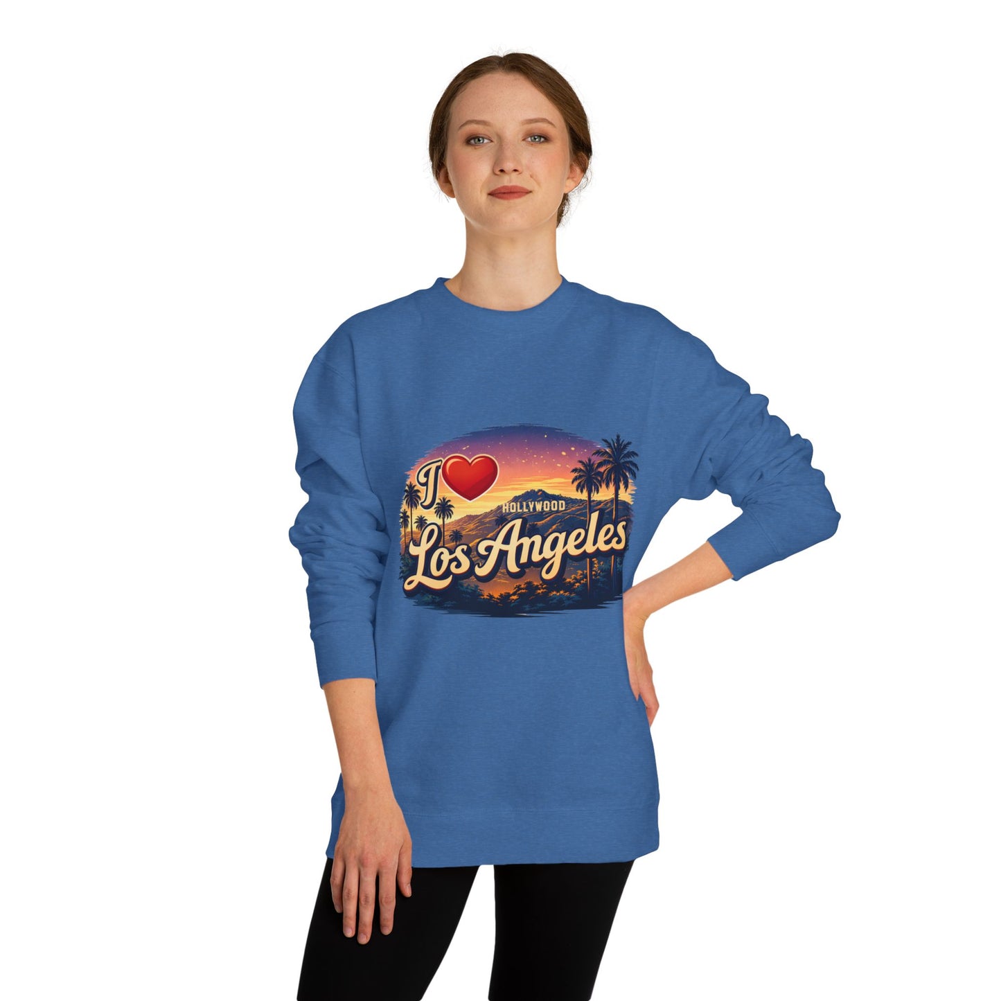 I  Los Angeles Crewneck Sweatshirt — Vintage Sunset LA Pullover