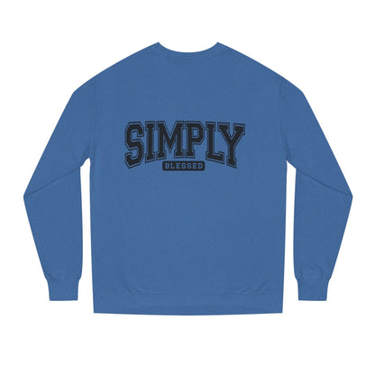 Simply Blessed Sweatshirt — Casual Crewneck Pullover with 'Simply Blessed' Graphic