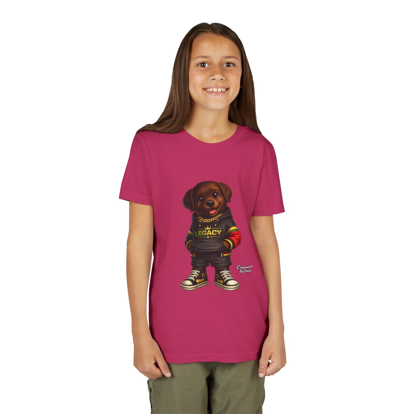Youth Dog Tee — 'Legacy' Streetwear Puppy Graphic Shirt