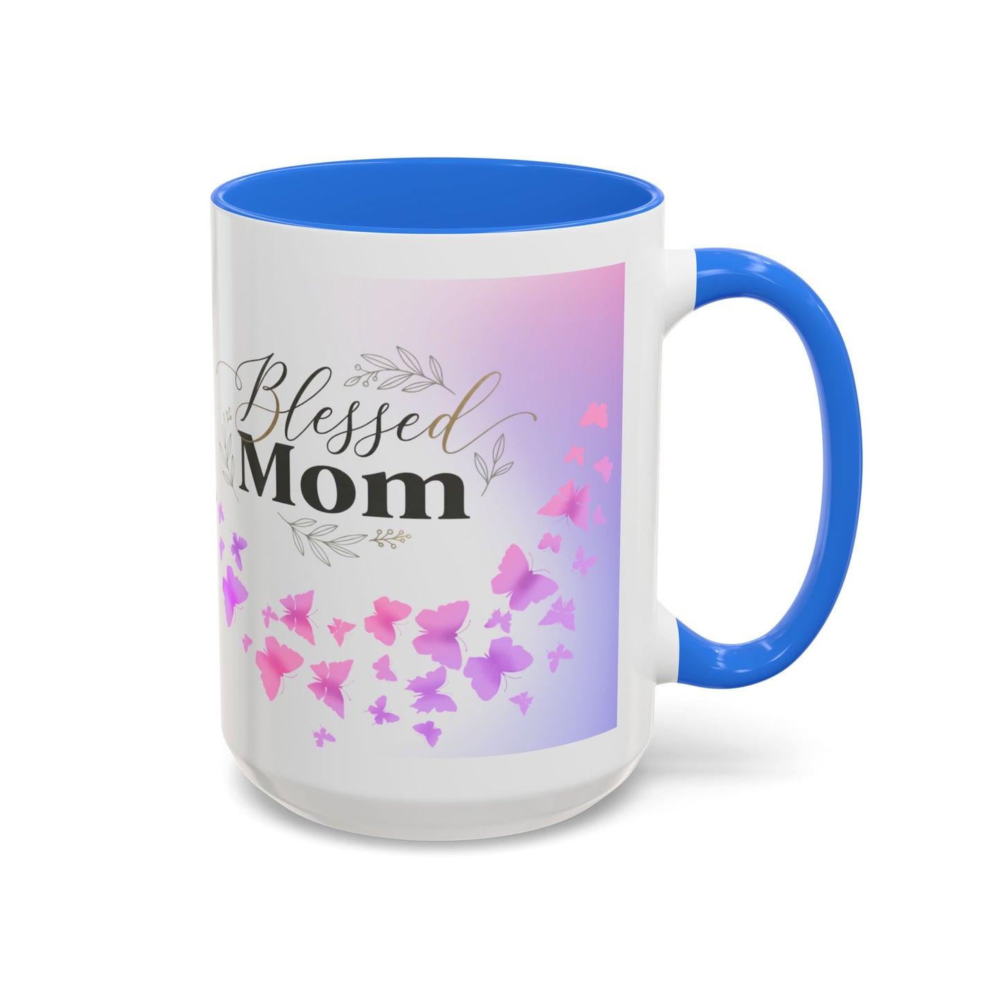 Blessed Mom Butterfly Mug — Colorful 11oz/15oz Ceramic Gift for Mother's Day