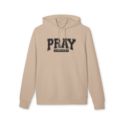 Pray Hoodie – Collegiate 'Pray' Graphic Pullover (Colossians 4:2)