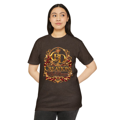 Creations By Donece® Logo T-Shirt – Gold Ornamental Graphic Tee