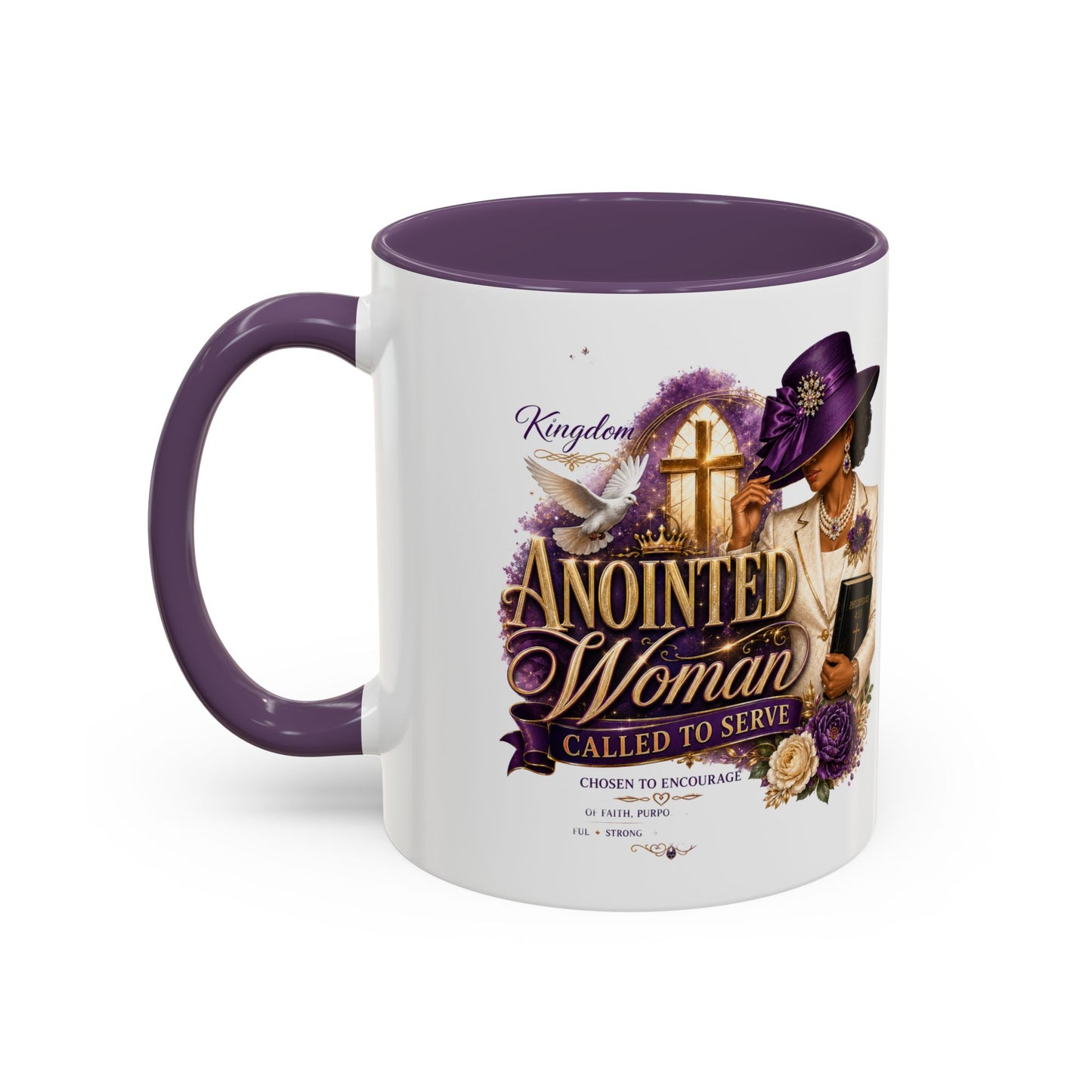 Anointed Woman Coffee Mug — Faithful, Called to Serve Accent Mug (11/15oz)
