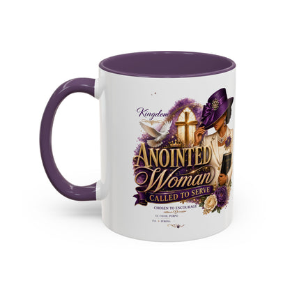 Anointed Woman Coffee Mug — Faithful, Called to Serve Accent Mug (11/15oz)