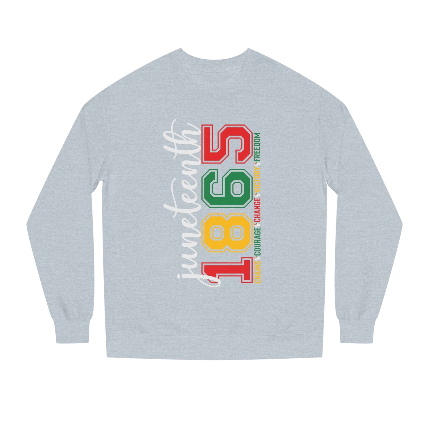 Juneteenth 1865 Crewneck Sweatshirt – Black Liberation Pride Graphic