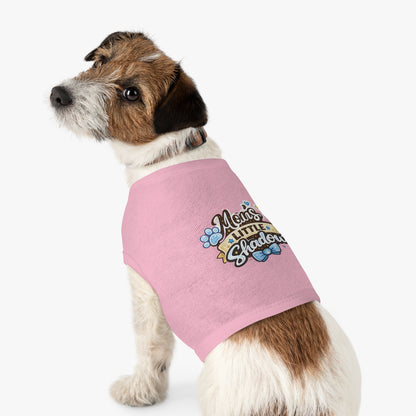 Mom's Little Shadow Pet Tank — Cute Paw Print Dog Shirt