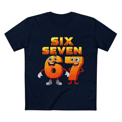 Six Seven 67 Cartoon Tee – Funny Number Graphic T-Shirt