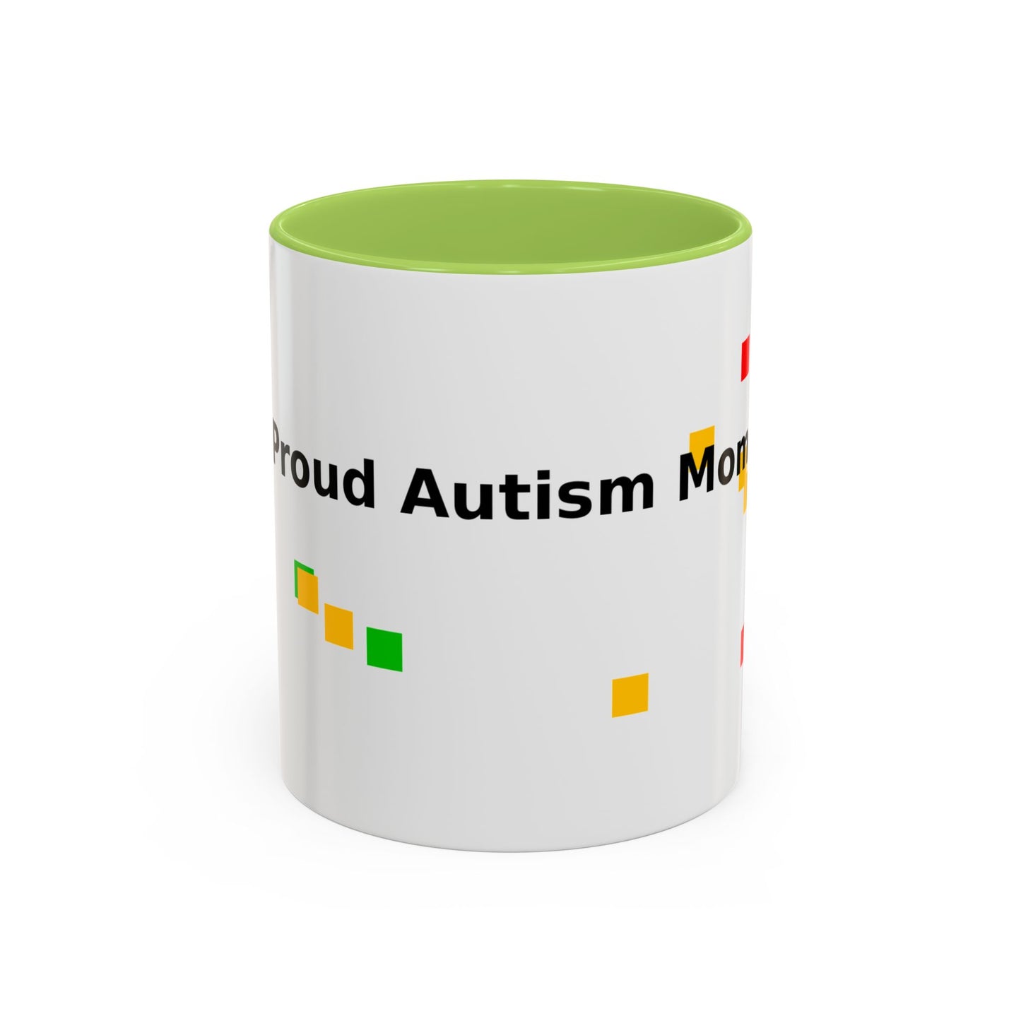 Autism Proud Mom Accent Coffee Mug – 11/15oz Color Accent