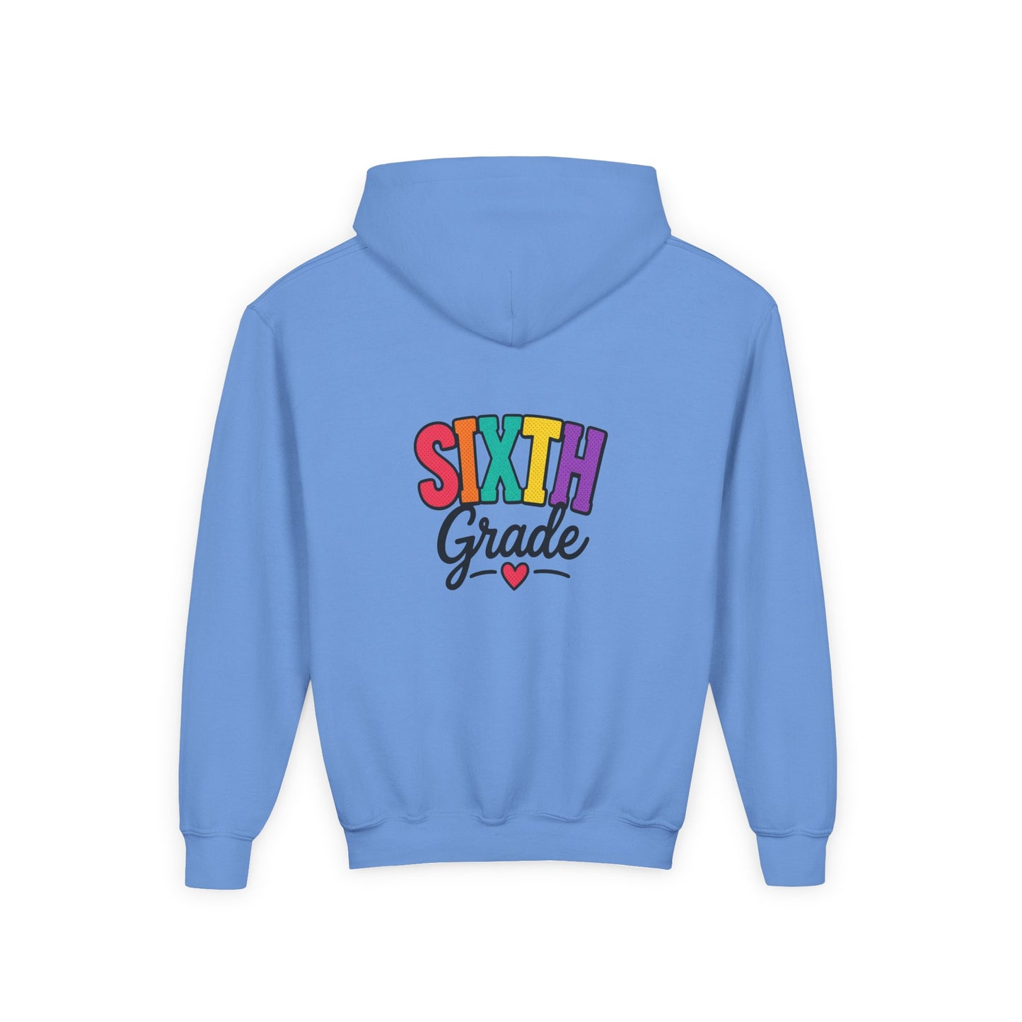 Sixth Grade Kids Hoodie – Colorful Back-to-School Sweatshirt