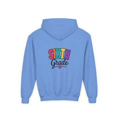 Sixth Grade Kids Hoodie – Colorful Back-to-School Sweatshirt