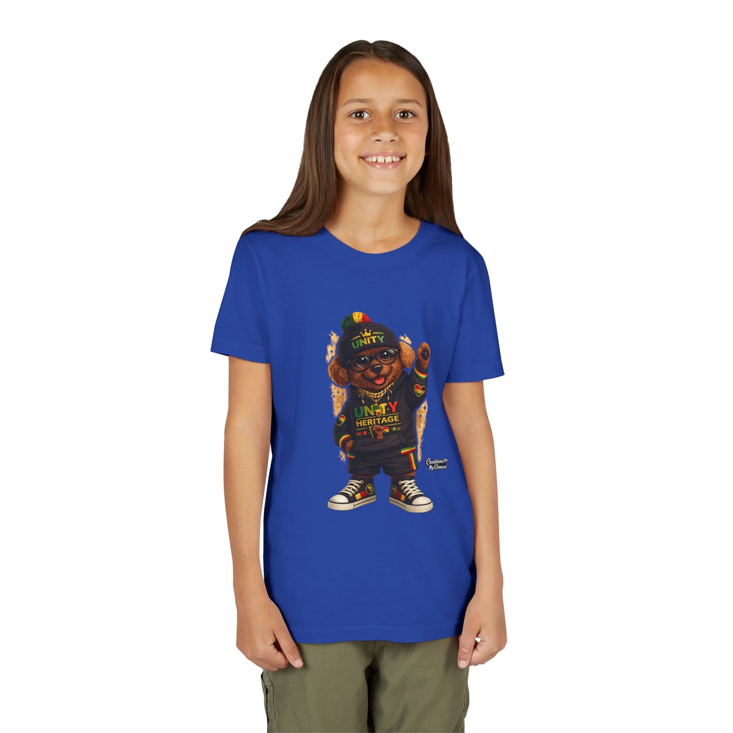 Kids Unity Heritage Tee — Youth Short Sleeve Shirt with 'Unity' Design