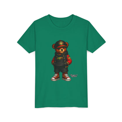 Youth Tee — 'Unity' Streetwear Teddy Bear Graphic Shirt