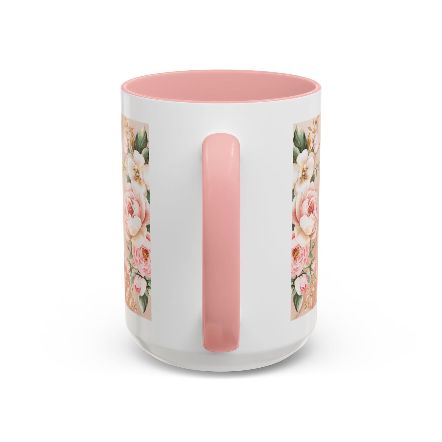 Mother's Heart Floral Accent Coffee Mug – “A Mother's Heart…Where Love Speaks the Loudest” (11/15oz)