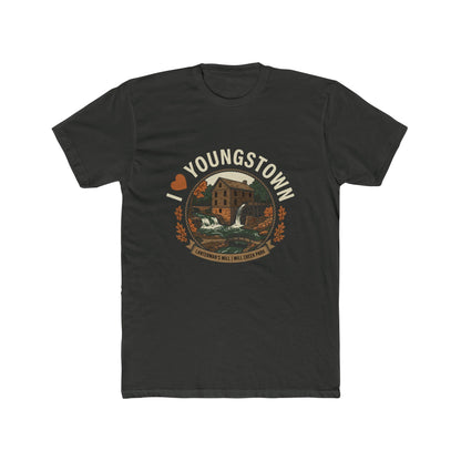 Youngstown Scenic Tee — Vintage Waterfall & Covered Bridge Graphic Shirt