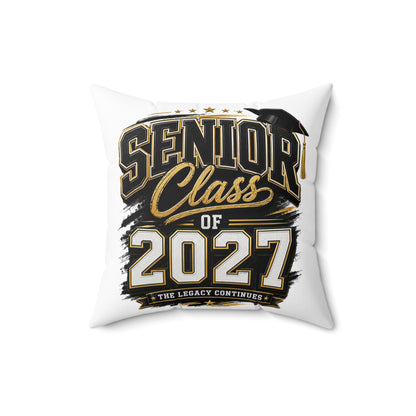 Senior Class of 2027 Decorative Pillow — Graduation Keepsake