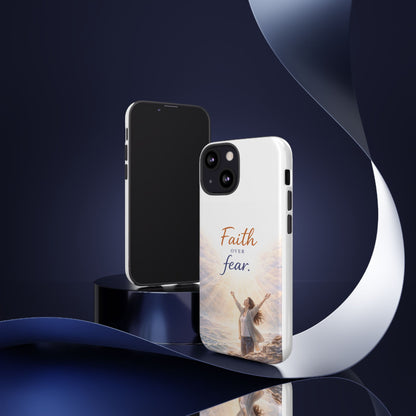Faith Over Fear Phone Case — Inspirational Christian iPhone Cover