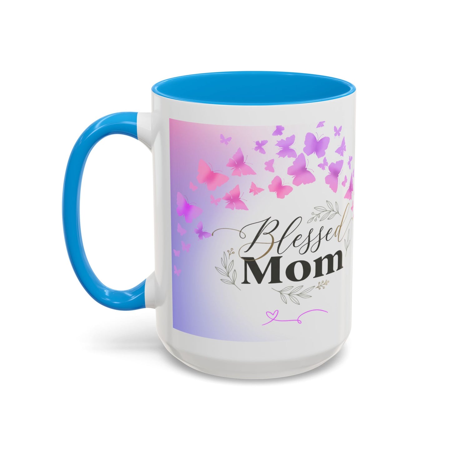 Blessed Mom Butterfly Mug — Colorful 11oz/15oz Ceramic Gift for Mother's Day