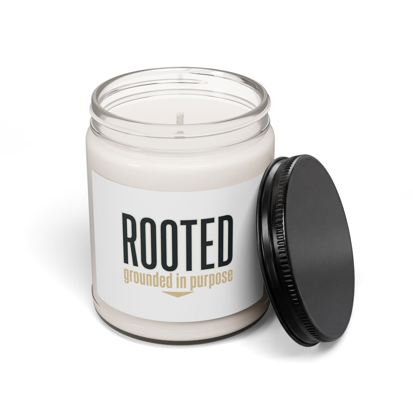 ROOTED soy candle | faith streetwear, bold type