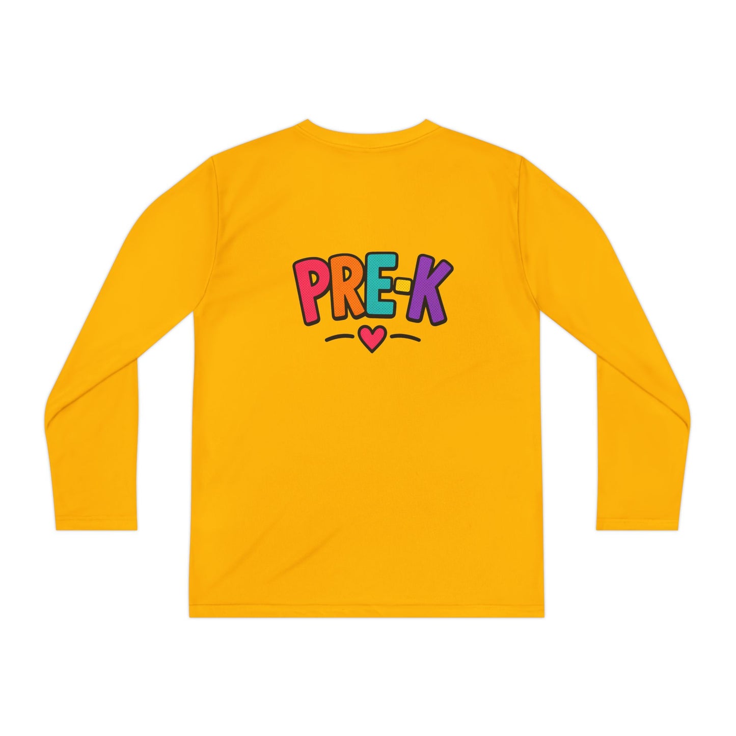Pre-K Kids Long Sleeve Tee — Colorful Cute PreK Shirt for Preschoolers