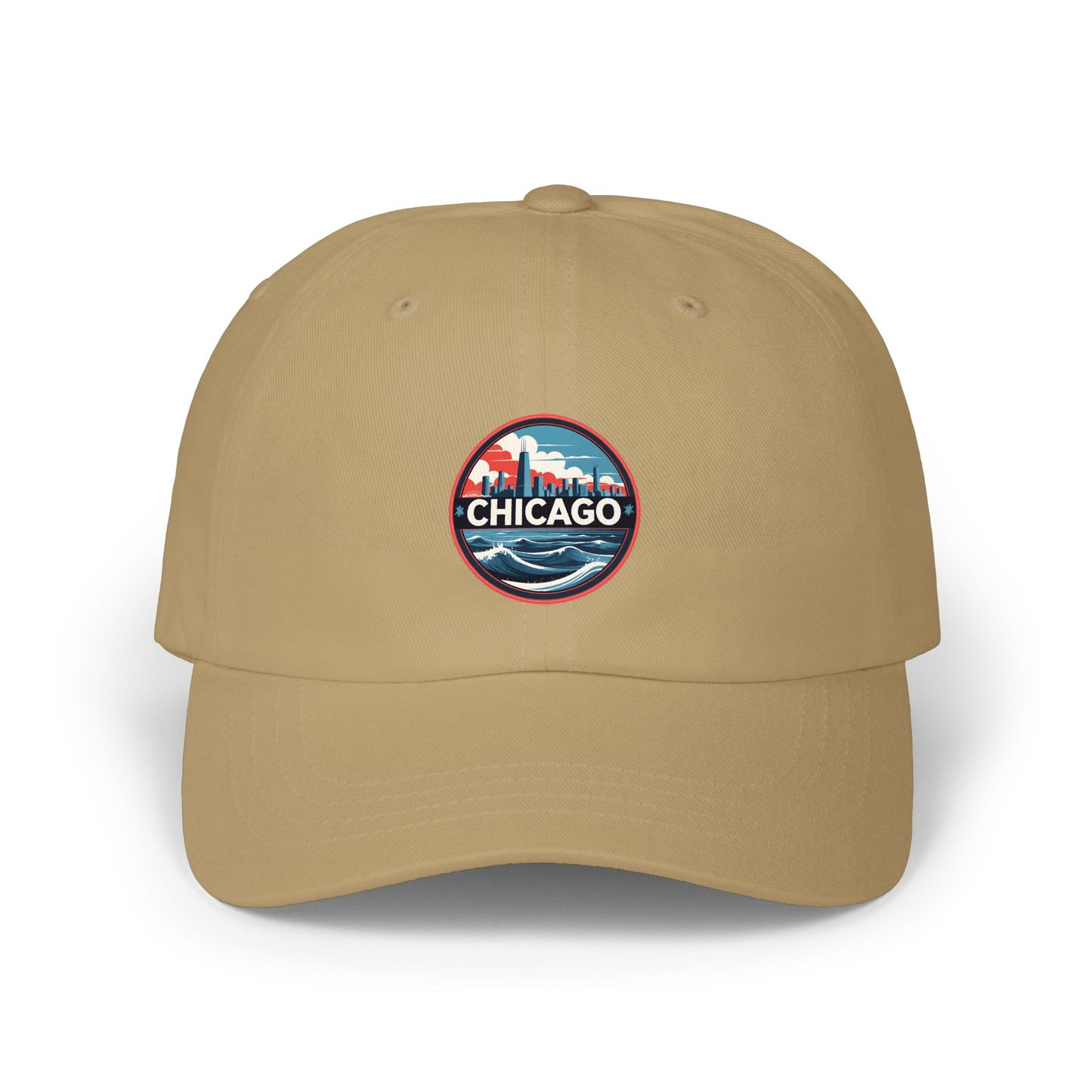 Chicago Patch Dad Cap – Vintage Skyline Embroidered Baseball Hat