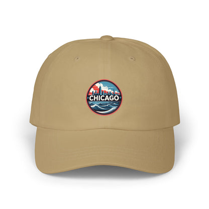 Chicago Patch Dad Cap – Vintage Skyline Embroidered Baseball Hat