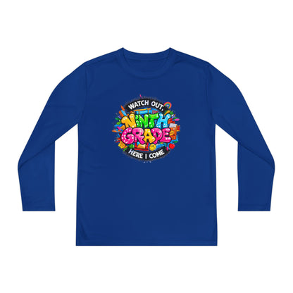 Ninth Grade Crewneck Long Sleeve — "Watch Out Ninth Grade Here I Come" Back-to-School Tee